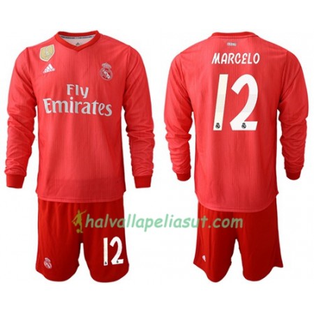 Jalkapallo Pelipaidat Real Madrid Marcelo 12 Lasten 3 Paita 2018-2019 Pitkähihainen